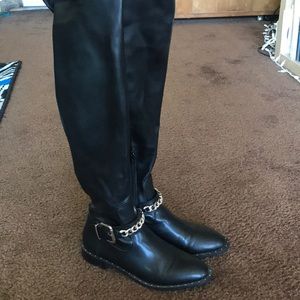 Zara over the knee boots